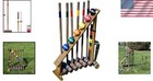 Vintage 6-player Outdoor Croquet Set With Wooden Mallets And Storage Stand