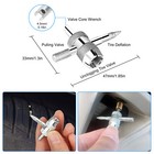 30pcs Quick Change Tire Valve Tool Kit Replacement With 4 Tr413 4-way Valve Tool