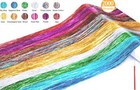 Hair Tinsel Kit 12 Colors  2500 Strands 48 Inches Sparkling 12 Colors 1 Tools