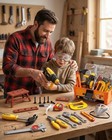 Kids Tool Set - Electronic Toy Drill   Box  Stem Construction Toys  Vest  Ages 3