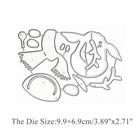 Christmas Deer Metal Die Cuts  Cute Christmas Reindeer Animal Frame Cutting D   