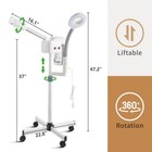 2 In1 Facial Steamer 5x Led Magnifying Lamp Hot Ozone Beauty Salon Face Equipmen