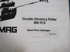 Bomag Bw75s Double Vibratory Roller Compactor Parts Manual Book