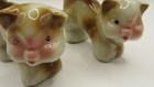 Pair Of Vintage Ceramic Porcelain Cat Kitten Figurines Japan