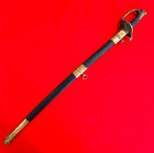 Original Us Civil War M1850 Foot Officer Sword French Import Etched Blade   Scab