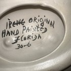 Rare Vintage Ceramic Originals Hand Painted Ashtray Sighned  10    long