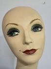 Vintage 1960s Mod Mannequin Head bust Long Neck Hand Painted Store Display