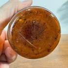 Antique Whitall Tatum Amber Apothecary Pharmacy Medicine Bottle 5  Tooled