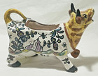 Vintage 5    Ceramic Cow Creamer Hand Painted Portugal Cottagecore Farmhouse
