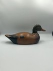 Vintage Hand Carved Wooden Mallard Hen Duck Decoy