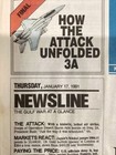Usa Today Newspaper January 17 1991 How The Attack Unfolded Air Force Decimated