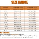 2 2 5 3 3 5 4  304 Stainless Heavy Duty T-bolt Turbo Intake Silicone Hose Clamps