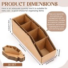 30 Pcs Cardboard Storage Parts Bins Open Top Corrugated Cardboard Storage Box   