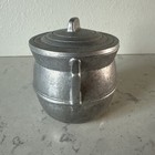 Vintage Wilton Armetale Rwp Pewter Lidded 4  Individual Bean Pot Sugar Bowl Dish