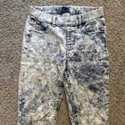 Wonder Nation Girls Tie Dye Acid Wash Skinny Jeans Blue white L Pockets