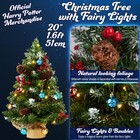 Harry Potter Mini Christmas Tree With Ball Ornaments  1 7ft Artificial Tree W   
