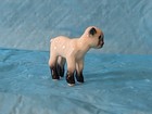 Old Hagen Renaker White Black Face Lamb Glossy