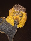 Lot Of 2 - Poodle Dogs Resin Figurine Christmas Ornament Holiday Figurines