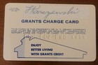 Vintage Grants Department Store Credit Charge Card