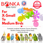 Bonka Bird Toys 3775 Stainless Steel Paci Foot Talon Small Medium Parrot Toy Pet