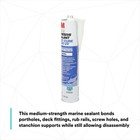3m Marine Adhesive Sealant 4000 Uv  Pn06580  White 10 Fl Oz  pack Of 1 