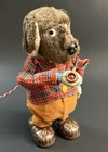 Works  Vtg 50s Battery Op Mr Mac Pooch Taking Walk Smoking His Pipe By San Japan