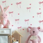 Pink Bow Wall Decals Pink Bow Room Decor Pink Bow Wall Decor Bow Wall Sticker   