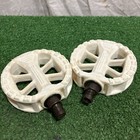 Hti-853 Bmx White Lollipop Pedals 1 2    Vintage Old School Bmx Freestyle Bike 