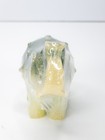 Serpentine Carved Elephant Figurine 3 5  Trunk Up Green Stone Statue Feng Shui
