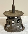 Mongolian Temple Oil Lamp Candle Holder Wrought Iron  Decorative Primitive