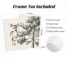 Nursery Wall Art Woodland Animal Canvas Wall Decor Baby Room Pictures Forest    