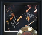 Ac dc  hell s Bell s  Framed Gold Record Reproduction Signatures