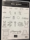 Stampin  Up  Best Bunny Stamps  Bunny Builder Punch   Gingham Dsp   471