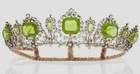 120ct Peridot 10ct Diamond 925 Sterling Silver Tiara  Necklace