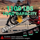 Aluminum Motorcycle Ramp With Walking Step 82  Folding Ramp 1100lbs Loading Ramp