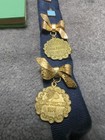 Vintage Masonic Order Of The Rainbow Girls Medal W pins   Rainbow Bible