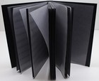 Black 32 Page Hardcover Stamp Stock Book  Black Pages 9 Strips page Lighthouse