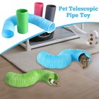 1x Small Pet Fun Tunnel Telescopic Pipe Guinea Pig Hedgehog Hamster Toy 100cm