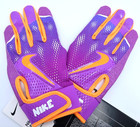 Nike Hyperdiamond 3 0 Batting Gloves Youth Large Laser Blue blue atomic Orange