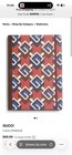Authentic Gucci Luxury Notebook Journal Geometric G Red Blue New With Gift Box