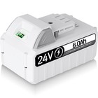 Pack 24v 6 0ah Battery For Snow Joe  Sun Joe  Power Joe  Aqua Joe 24v Ion  Tools