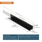 Tecmojo 1u Universal Rack Mount Rails 4post Server Rack Shelf Rail With 20 9    