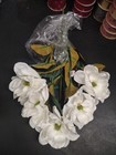 22  Sweetbay Magnolia Flower Silk Bush  5 Stems  6  Blooms  Alabaster White