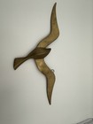 Vintage Brass Flying Seagull Flying Bird Mcm Mid Century Wall Hanging 