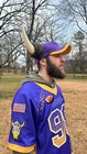 Viking Horns Headgear hat Accessory  magnetic   brown 