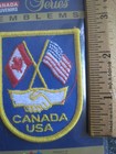 Canada Usa Patch Emblem Trip Souvenir Border Flags Peace Travel New Voyager Gift