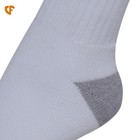 3-12 Pairs Mens Sports White 2 Tones Athletic Cotton Crew Socks Size 9-11 10-13