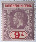 Travelstamps  1912 Northern Nigeria Stamps Sc  47 - Nine Pence  Kgv  Mint  Og  H