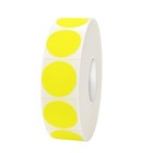 1200 Pack 0 75 Inch Round Color Coding Labels Yellow Writable Stickers Roll