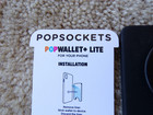 Popsockets Popwallet  Lite Cell Phone Adhesive Wallet   Grip Stand Black  c9
